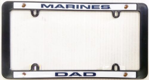 Marines DAD License Plate Frame Tag Cover United States Marine Corp Military - Picture 1 of 1