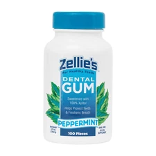 Zellie'S | 100% Xylitol Sugar Free Peppermint Chewing Gum | Peppermint Flavor...