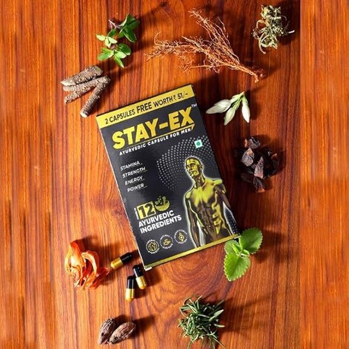 Ayurvedic Capsules for Men Improve Stamina, Strength & Energy Performance 12 Cap - Picture 6 of 6