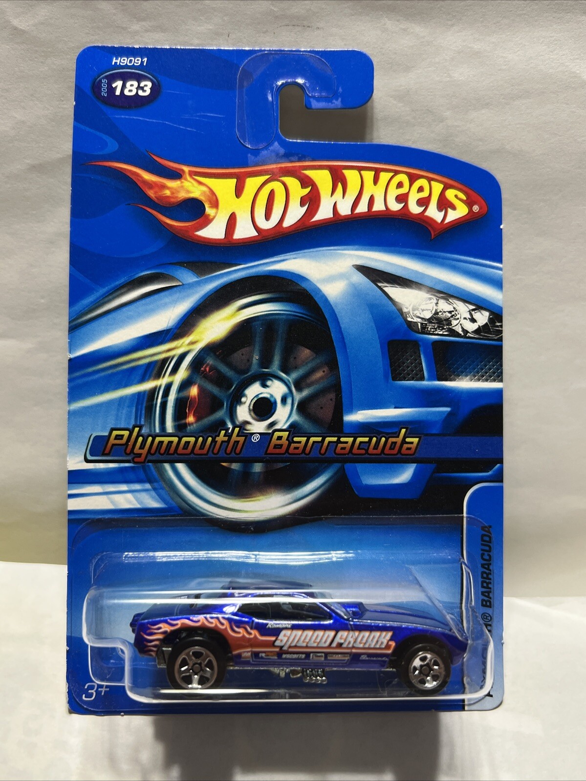 🌟💫Rare Collectible Gift Blue 2005 HotWheels #183 Plymouth Barracuda