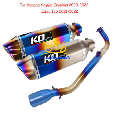 For Yamaha Cygnus Gryphus 2020-2022 Exhaust Header Pipe Slip On 51mm Muffler Tip