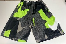 Boys Nike Dri Fit Green Black Shorts Youth XL 100 Poly Nice Fast Shipping 