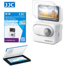 2 x Ultra Clear Tempered Glass Screen Protector for Insta360 GO 3 9H Anti-Scrach