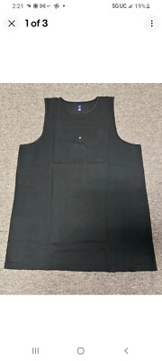 YZY Yeezy Gap Engineered By Balenciaga Loose Tank Top Men s Size Large Black