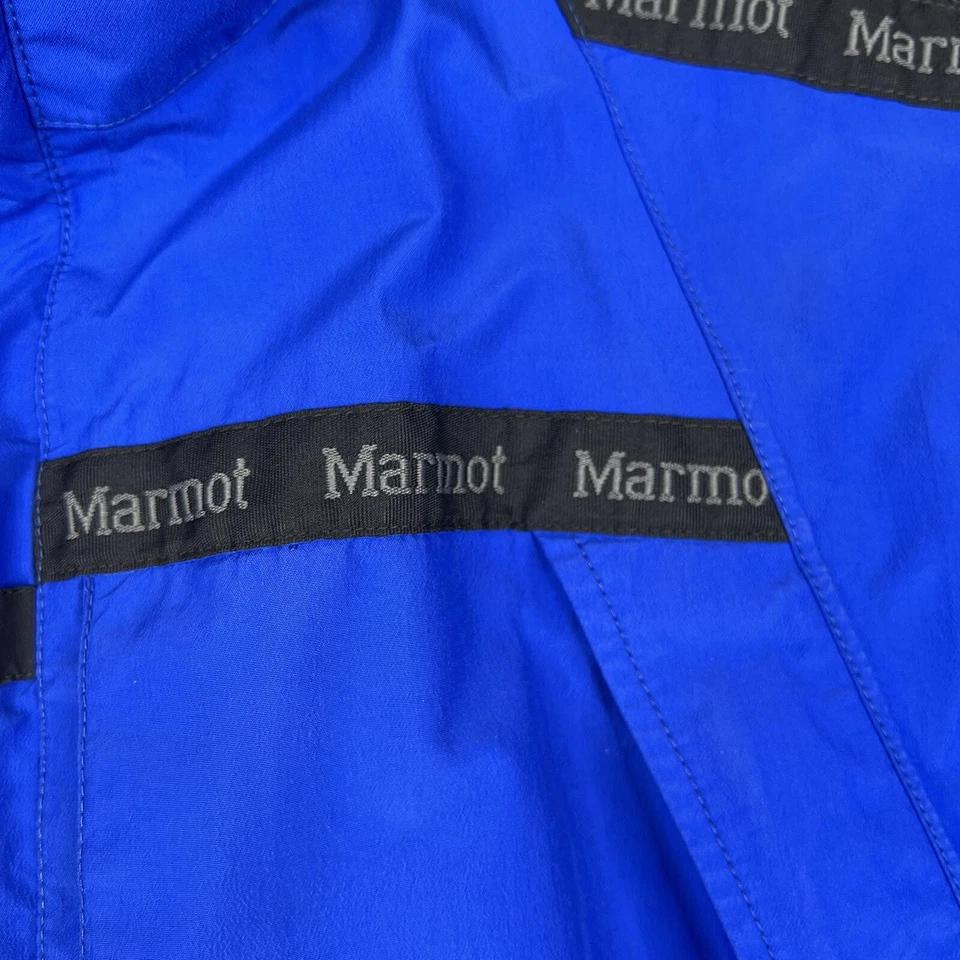 Marmot Jacket Mens Medium Blue Gore-Tex Pro Shell Full Zip Mesh Lined Outdoors - Image 3 of 4