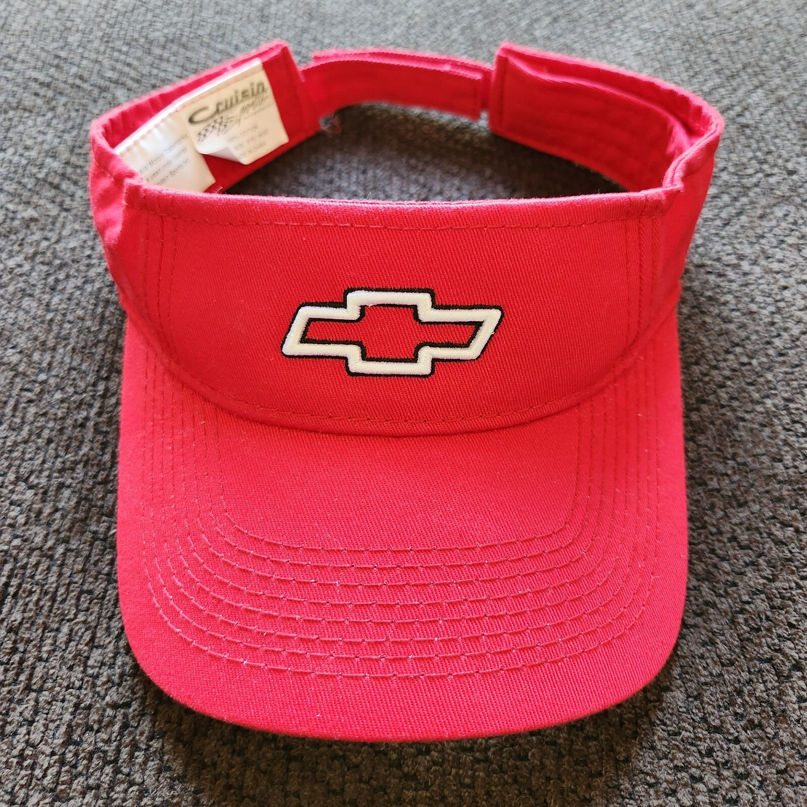 Chevrolet Logo Red Visor Hat Embroidered Adjustable C… Gem