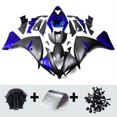 Blue Grey ABS Fairing Kit for 12 13 YZF1000 R1 2012 2013 2014 Yamaha Body Work