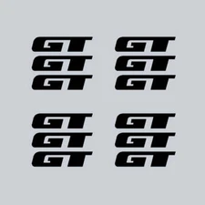 GT BMX - TRI SPOKE Mag wheel decals - BLACK