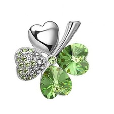 PAJA Kleeblatt Glücksklee Swarowski Crystal Bio TCM by Magnetschmuck 4you #1646