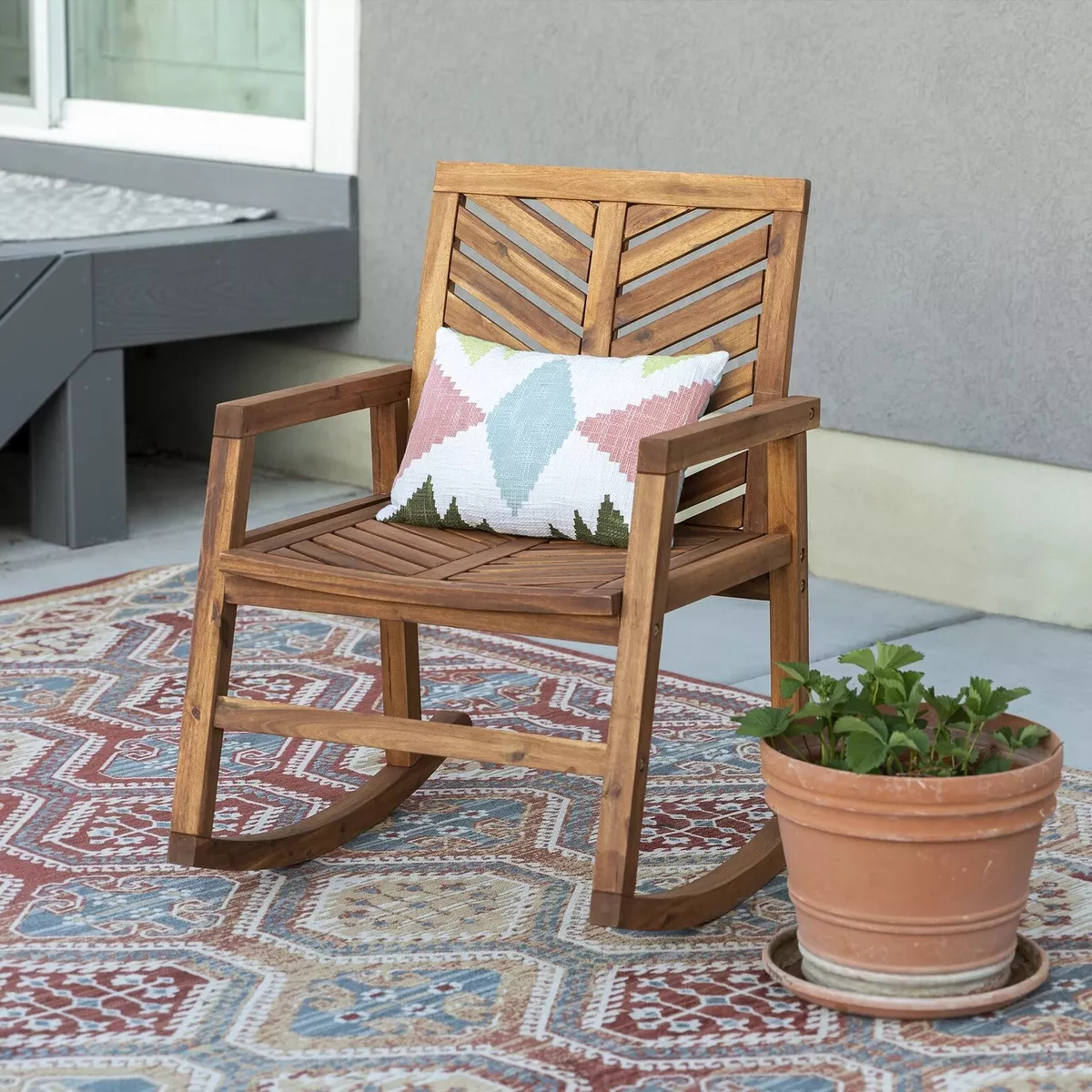 Chevron rocking sale chair