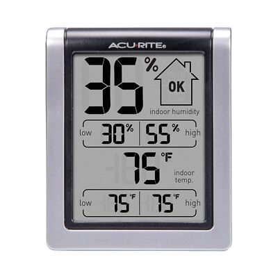 AcuRite Wireless Digital Indoor Thermometer and Hygrometer Monitor for Inside...