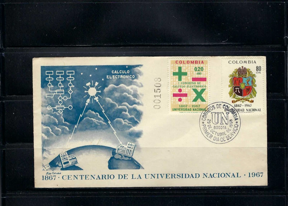 1968    YEAR.-   COLOMBIA  .-   25+ F.D.C. - Image 3 of 3