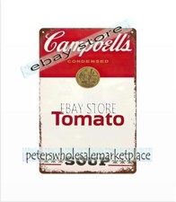 Campbell's Tomato Soup metal tin sign places to outdoor home decor