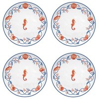 4Er Set FrüHstüCksteller Cote De Mer MeeresküSte Seepferdchen D. 21Cm Easy Life