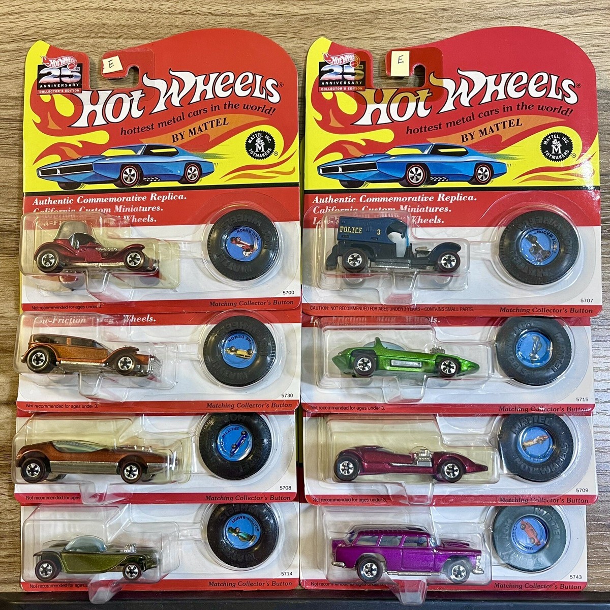 Hot Wheels 25th Anniversary 72 Cars Complete Sets Of