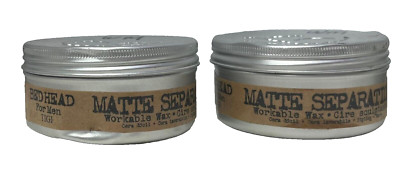 2 Bed Head Matte Separation Workable Wax 3 oz ea (581)