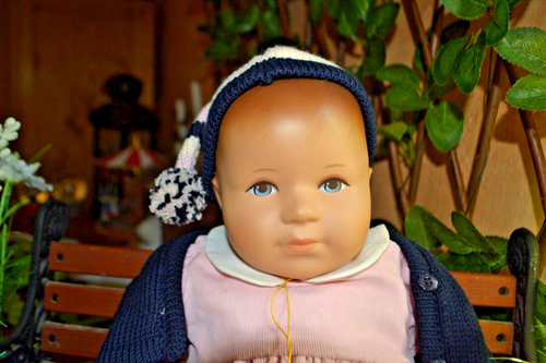 POUPEE KATHE KRUSE hann 50 CM NEUVE avec ses vetement superbes avec