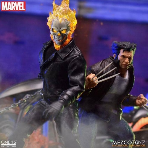 MARVEL - Ghost Rider & Hell Cycle 1/12 Action Figure & Vehicle Mezco - Imagen 10 de 20