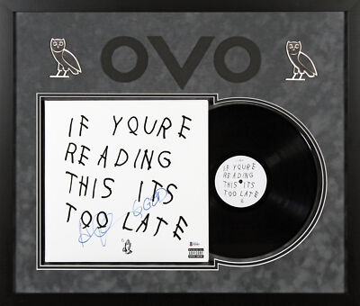 Drake Signed & Framed If You're Reading This It's Too Late