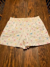 Vintage 1980s CATNIP Graphic Multi-Colored Shorts Medium USA Made Retro HTF