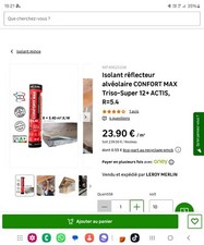 isolation mince aluminium soprema triso super + isolant comble rampant mur planc