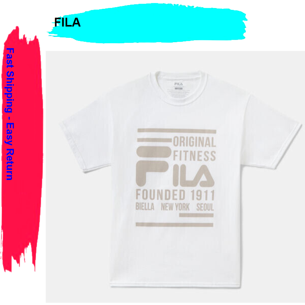 Fila T Shirt Uomo Originale Fitness Manica Corta Bianco L