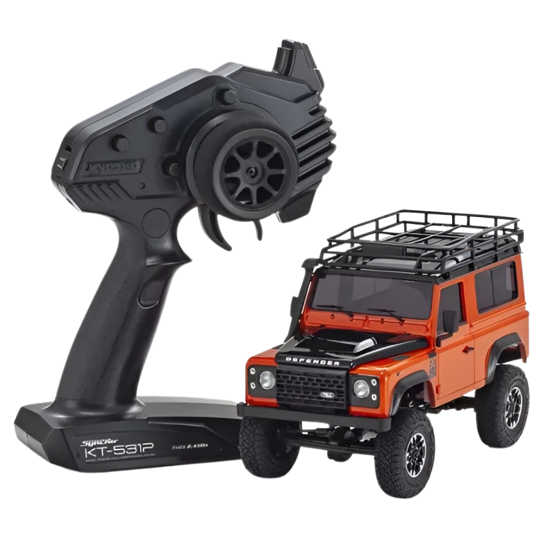 Kyosho MINI-Z 4x4 RTR Land Rover Defender 90 RC Crawler Orange
