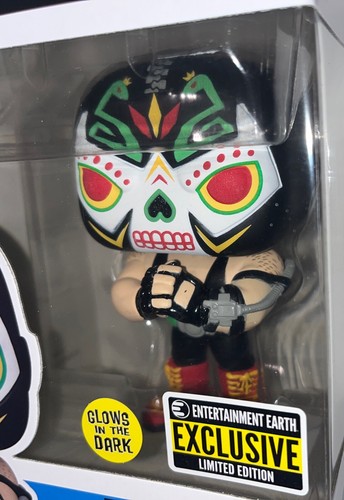 Funko Pop! Heroes DC Comics Bane #412 Dia de los Muertos Glow In The Dark Excl - Picture 2 of 7