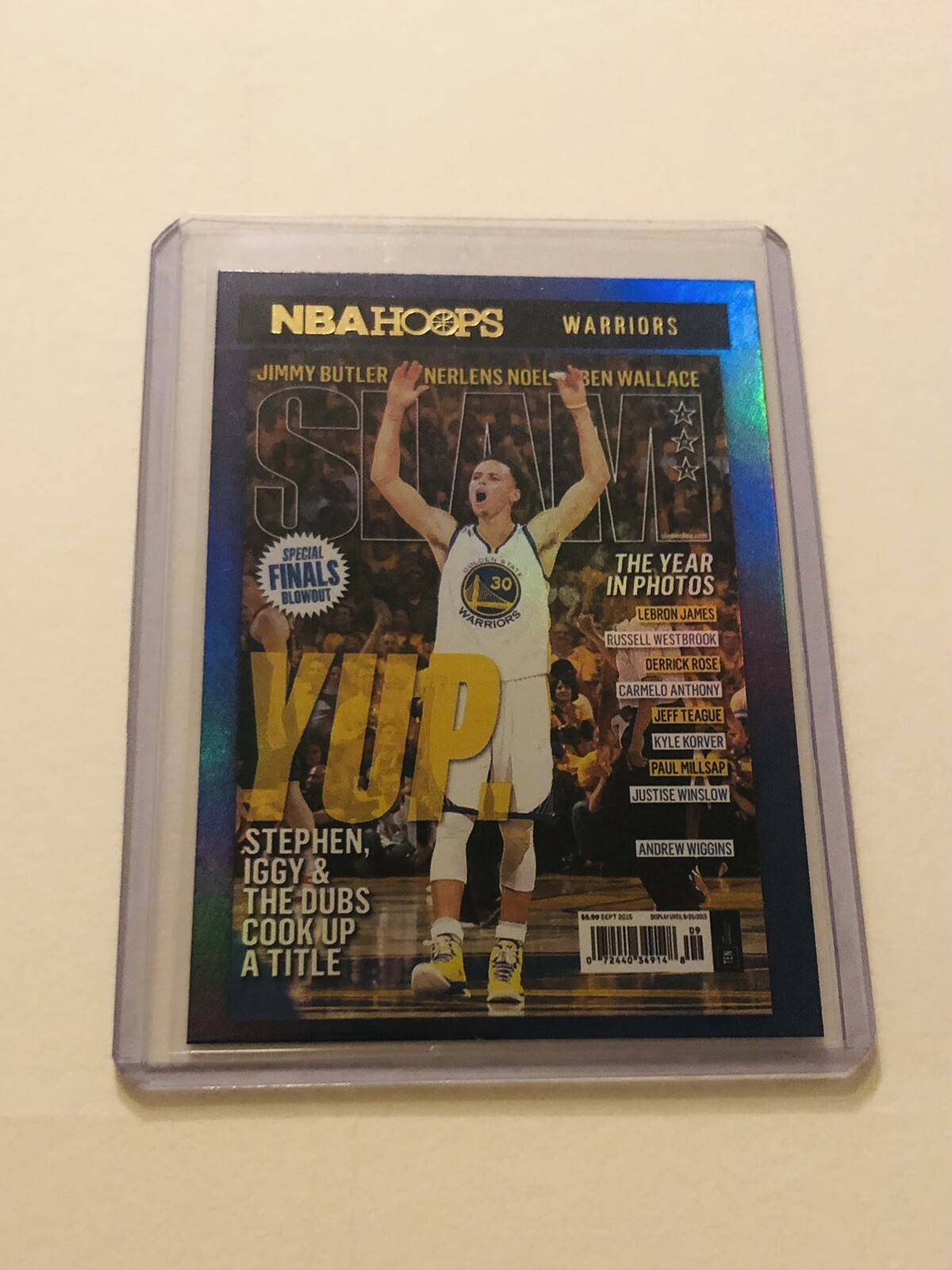 2020-21 STEPHEN CURRY Panini Hoops #4 Slam Cover Gold Holo SSP