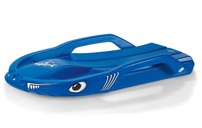 ROLLY TOYS Snow-Carving Bob rollySnow Sharke blau, stabiler Sportschlitten, für Kinder ab 3