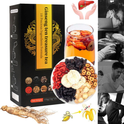 Ginseng Treasure Tea 10 Precious Ingredients Formula Medlar Ginseng Treasure Tea