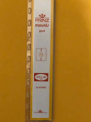 PRINZ STAMP MOUNTS 215/28- ***WE ARE A VETERAN SUPPORTIVE BUSINESS***