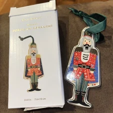 Rifle Paper Co Nutcracker Porcelain Ornament NIB