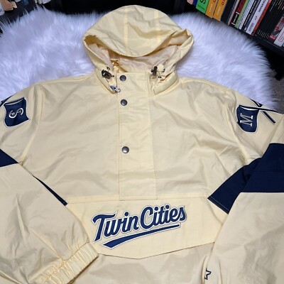 STARTER MINNESOTA TWINS TWIN CITIES PULLOVER JACKET MLB | eBay