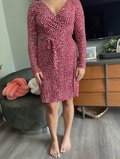 old navy Women’s Red And White Heart Pattern dress Size S