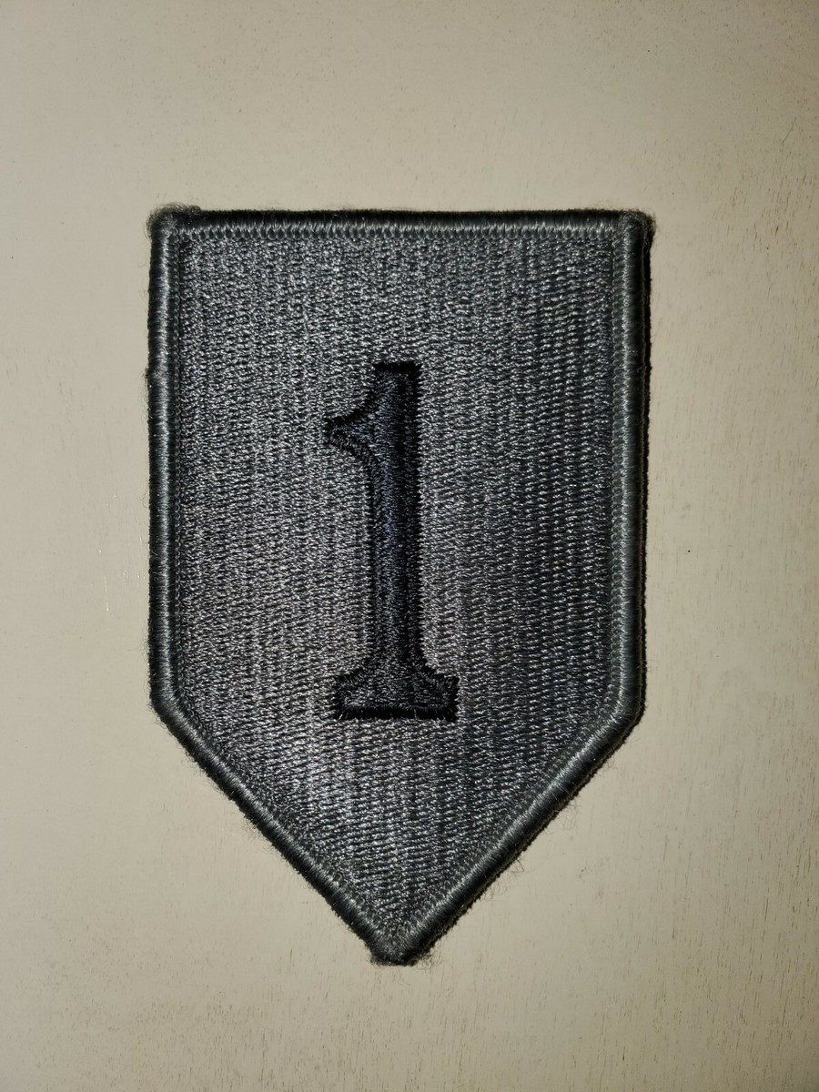 New US Army 1st Infantry Division BIG RED ONE ACU BLACK Patch