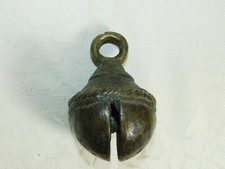 Antico Campana Con Decorazioni! H: 12,5cm