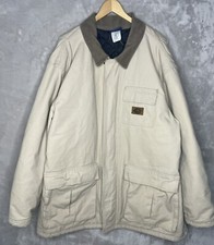 Vintage Dickies Work Jacket Quilt Lined Distressed Faded Tan Men s XL Barn