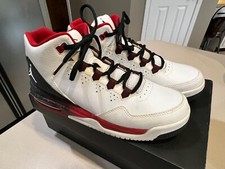 NIKE Boy s Jordan Flight Origin 2 GS Red/Blk/Whi BBall Shoes Size 7Y