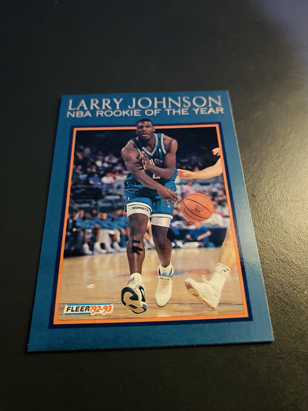 1992-93 Fleer #6 Larry Johnson Larry Johnson NBA Rookie of the Year NBA