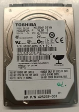 Toshiba 250gb MK2561GSYN G002872A 625239-001 Hard Disk Drive HDD 2.5 SATA