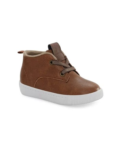 Carter's Ace Casual Slip-On Style Sneaker Young Boys 10 Brown Round Toe - Picture 1 of 12
