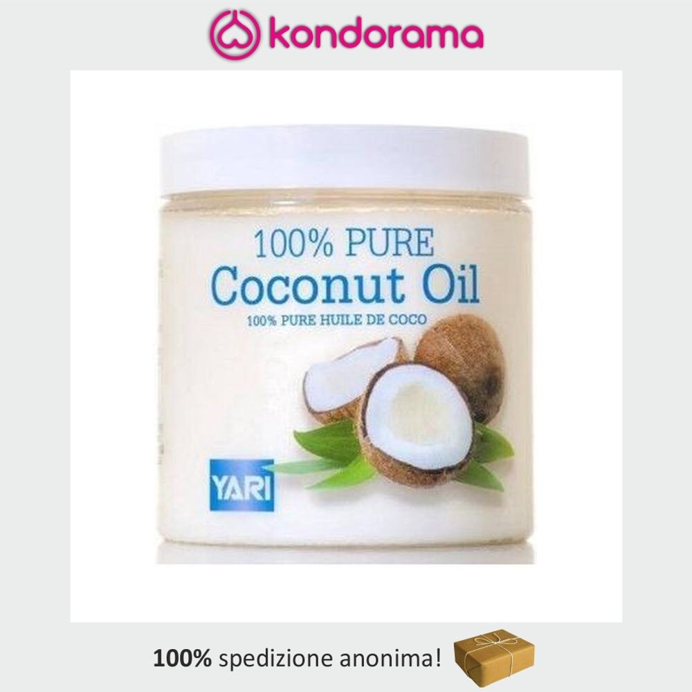 100% PURE COCONUT OIL OLIO DI COCCO PER IL CORPO LA PELLE IL VISO I CAPELLI AFRO