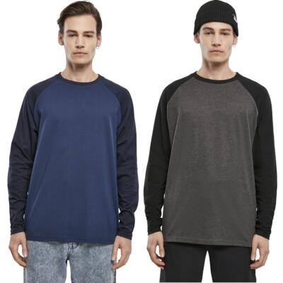Urban Classics Raglan Contrast LS Pullover Longsleeve Sweatshirt Sweater Shirt