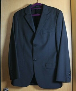 H M Sakko Jacket Herren Anzug Business Anthrazit Schwarz Nadelstreifen Gr 48 Ebay