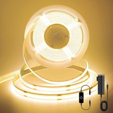 COB LED StripLED Strip Lights 3M/9.84ftTouch Dimmable LED StripsCRI90 2700K W...