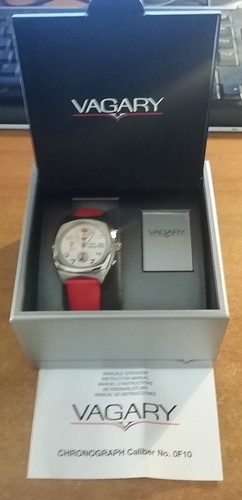 Orologio Vagary in acciaio WR 10 bar cinturino rosso | eBay