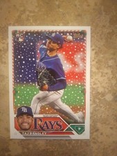 2023 Topps Holiday...Taj Bradley #H23...Tampa Bay Rays 