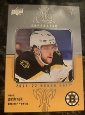 David Pastrnak  2021-22 upper Deck Series 1 Superstar Honor Roll