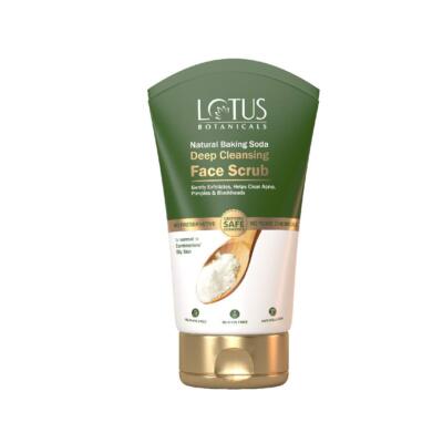 Lotus Botanicals Baking Soda Deep Cleansing Face Scrub Normal/Oily Skin 100g.